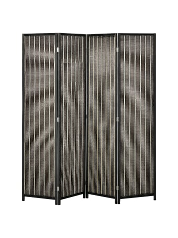 HOMCOM Paravent-180L x 1,9B x 180H cm-Braun