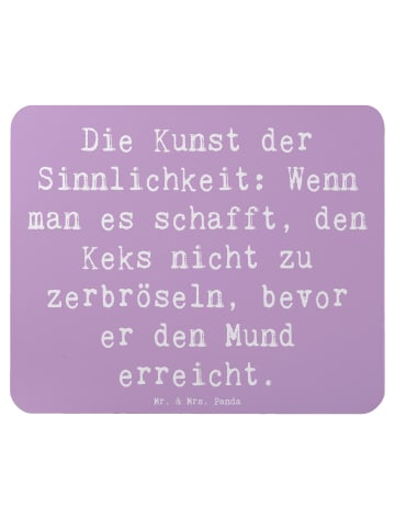 Mr. & Mrs. Panda Mauspad Spruch Kunst der Sinnlichkeit mit Spruch in Lavendeltraum