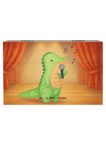 Mr. & Mrs. Panda Geschenkbox Krokodil Singen Design ohne Spruch in Weiß