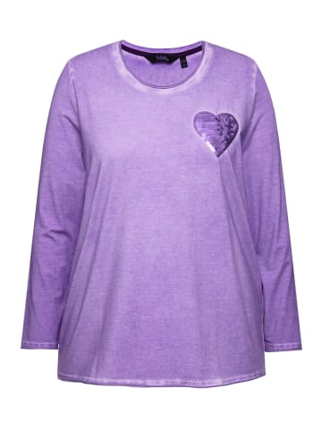 Ulla Popken Shirt in blauer flieder