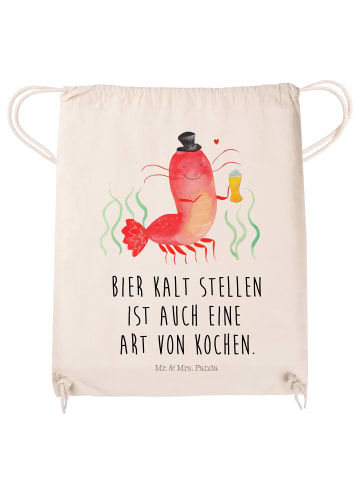 Mr. & Mrs. Panda Sportbeutel Hummer Weizen mit Spruch in Creme