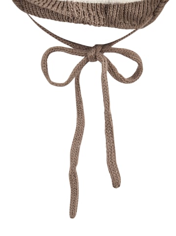 Sterntaler Strickmütze Pompon in braun