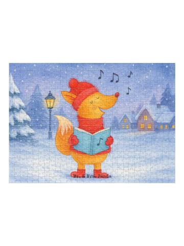 Mr. & Mrs. Panda Puzzle Fuchs Sänger Design ohne Spruch in Weiß