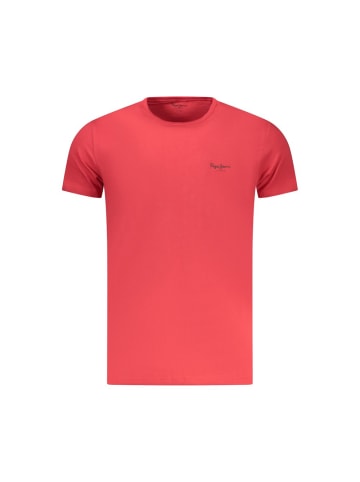Pepe Jeans Rotes Baumwoll-T-Shirt