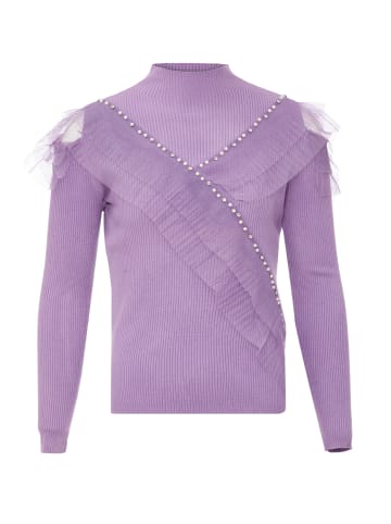 bling bling by leo Damen Strickpullover in Lavendel