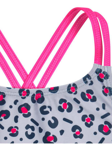 Playshoes UV-Schutz Badeanzug Leo-Print in grau