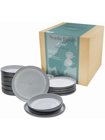 CreaTable 12 tlg. Set 21520 Nordic Fjord Teller Set in Frost