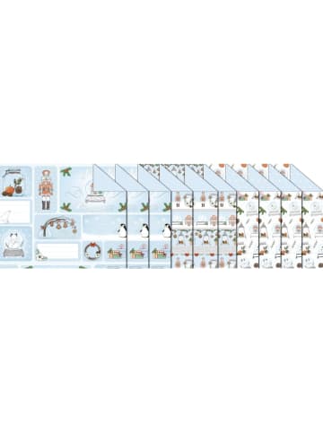 Buntpapierfabrik Ludwig Bähr Fotokarton 'Winterweihnacht' 300g/qm 49,5x68cm Packung mit 10 Bogen 3 ...