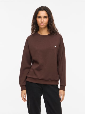Vila VISANDY L/S SWEAT TOP - NOOS in Coffee Bean