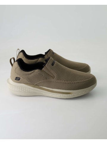 Skechers Slip On Sneaker in Beige
