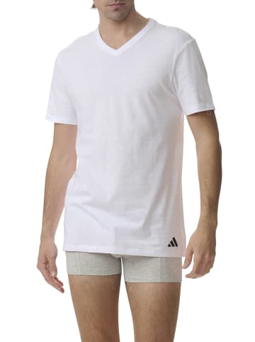 adidas T-Shirt T-Shirt Basic V-Neck 12P in White