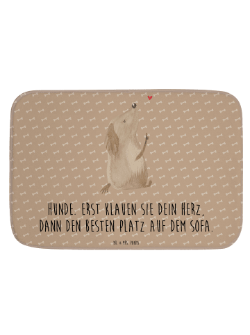 Mr. & Mrs. Panda Badezimmerteppich Hund Liebe mit Spruch in Hundeglück