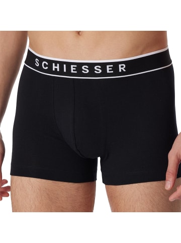 Schiesser Boxershort 6er Pack in Schwarz