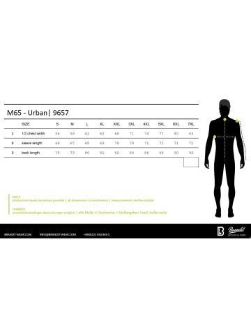 Brandit Jacke "M65 Urban Jacket" in Schwarz