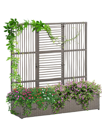 Outsunny Hochbeet,103L x 29B x 103H cm,Grau