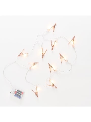 Butlers LED-Lichterkette CLIP COUTURE in Roségold