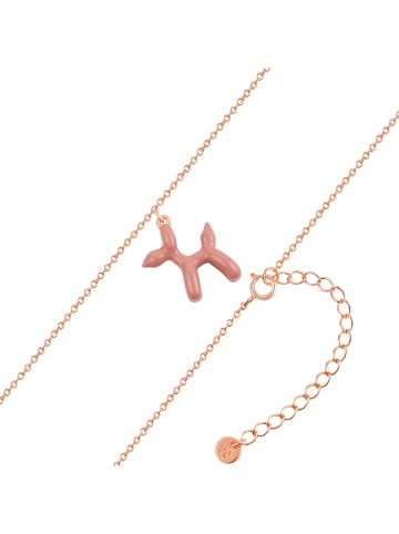 Glanzstücke München Kette Ballon-Hund aus Sterling Silber in roségold