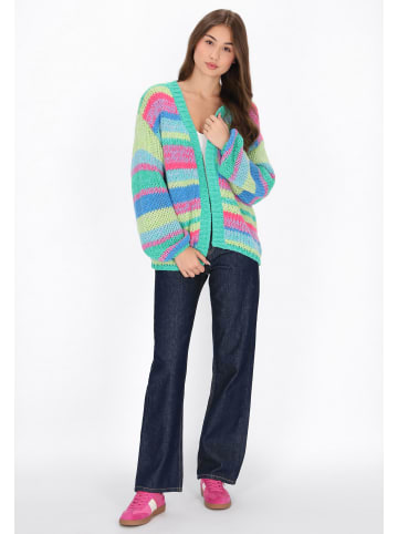 myMo Cardigan in blue multicolor