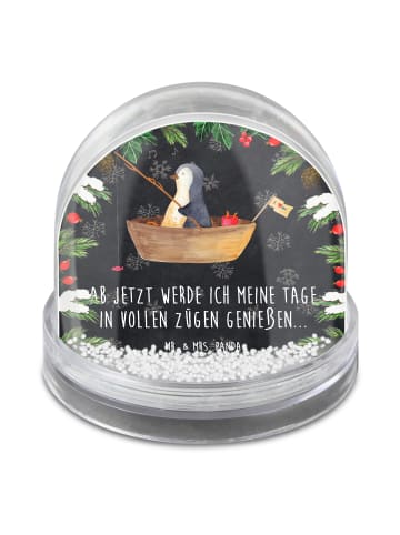 Mr. & Mrs. Panda Weihnachtskugel Pinguin Angelboot mit Spruch in Kreidetafel