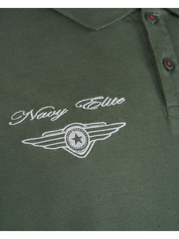 TOP GUN Polo Shirt TG20213004 in oliv
