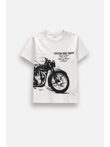 Coccodrillo Baumwoll-t-shirt mit kurzen Ärmeln in weiß