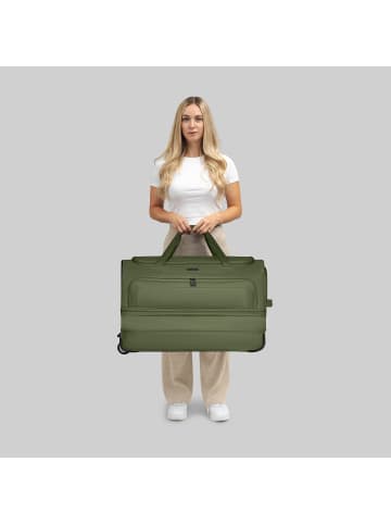 Redolz Duffle Essentials 2-Rollen Reisetasche 70 cm L mit Dehnfalte in olive