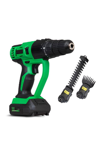 Hammersmith Werkzeug-Set mit Heckentrimmeraufsatz MultiTool in Schwarz