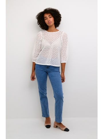 Kaffe Langarm-Bluse KAloren in Chalk