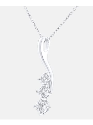 Diamant L'éternel Halskette mit Anhänger aus 375 Weißgold mit Diamant