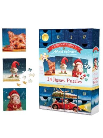 Eurographics Spiel - Puzzle Adventskalender - 1200 Teile Heffernan Christmas