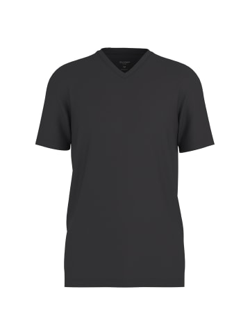 OLYMP  T-Shirt 4er Pack in Weiß/Schwarz