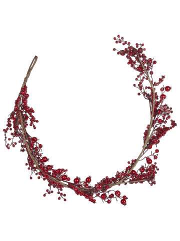 Beliani Girlande TARIFA in Rot - (W) 150 x (H) 10 x (L) 14 cm