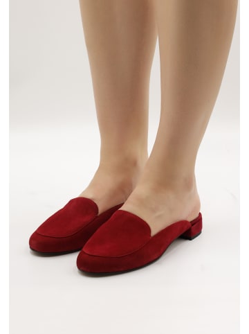 IZIA Leder Slipper in Rot