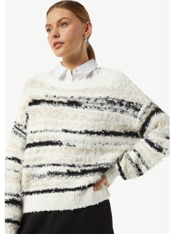 comma CI Strickpullover langarm in Weiß