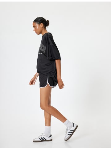 KOTON T-shirt in Schwarz