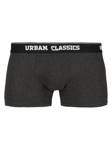 Urban Classics Boxershorts in branding AOP/black/charcoal