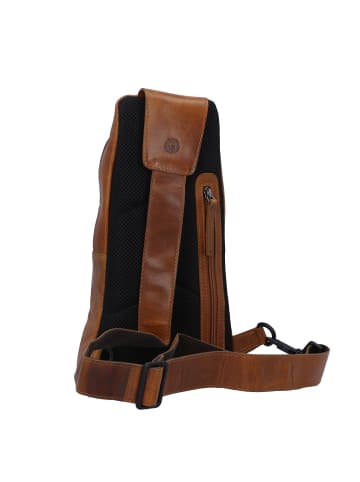 Greenburry Newport Umhängetasche Leder 33 cm in caramel