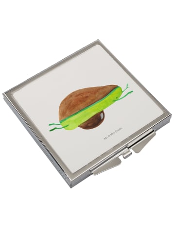 Mr. & Mrs. Panda Schminkspiegel Avocado Yoga ohne Spruch in Weiß