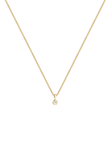 Elli DIAMONDS  Halskette 925 Sterling Silber Kreis in Gold