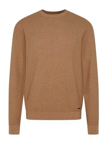 Bugatti Pullover Rundhals in cognac