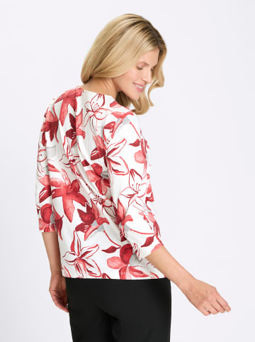 Sieh an! 3/4-Arm-Shirt in ecru-rot-bedruckt