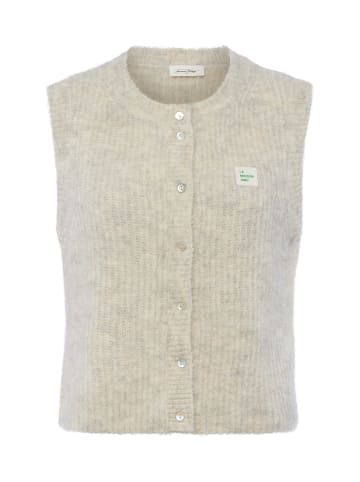 American Vintage Strickjacke East in beige hellgrau - 0001