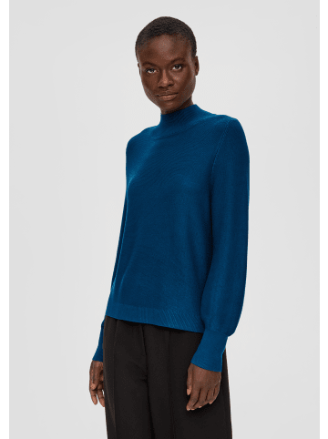 s.Oliver BLACK LABEL Strickpullover langarm in Blau