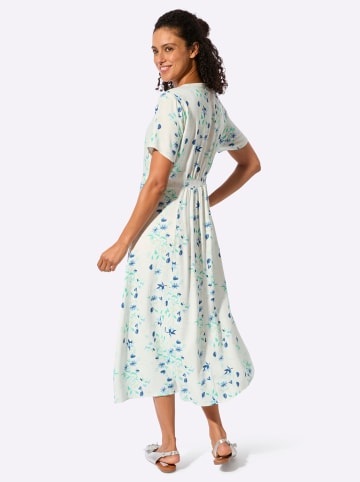 WITT WEIDEN Kleid in ecru-blaugrün-bedruckt