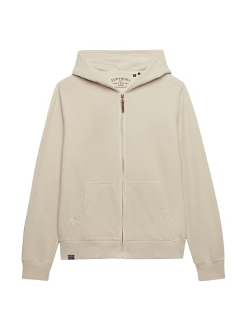 Superdry Sweatjacke in Beige