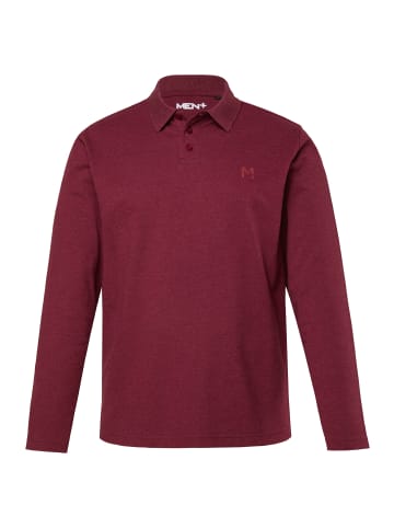 Men Plus Poloshirt in aubergine