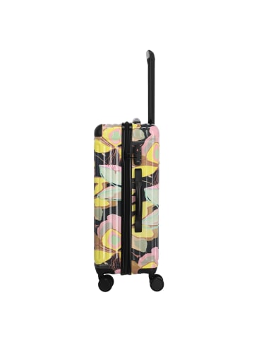 travelite Cruise 4 Rollen Kofferset 3-teilig in gelbe orchidee