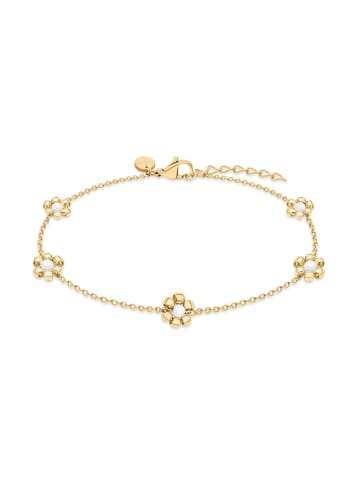 s.Oliver Armband Perlenblume in gold