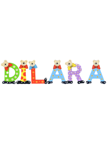 Playshoes Deko-Buchstaben "DILARA" in bunt