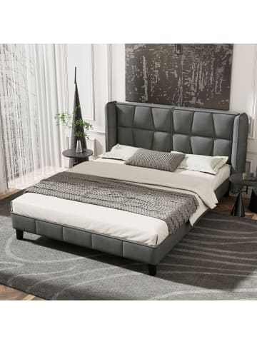 ABRIHOME Polsterbett 140*200 mit Lattenrost und Kopfteil